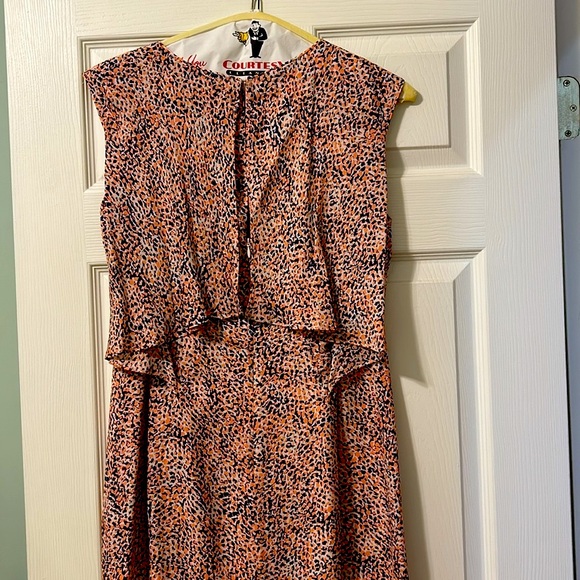 Reiss silk, print knee length dress size 6 - Picture 3 of 3